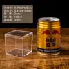 Caixa Quadrada Transparente de Plástico para Doces Acrílico Alimentício Embalagem para Doces de Casamento Joias Presente Caixa Quadrada Pequena