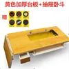 Shanghai Máquina de Costura Grossa Estilo Antigo Doméstica de Mesa Pedal de Pé Pedal de Pé Marca Butterfly Painel de Madeira Maciça Acessórios de Mesa