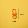 Chaveiro Fivela de Porta Giratória em Forma de U Pingente de Boneca Acessório DIY Liga de Zinco 33mm Pequena Fivela de Porta