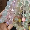Lanyard anti-pérdida para teléfono móvil con cuentas cortas, funda de teléfono móvil, tarjeta de identificación, tarjeta de empleado, cordón largo, colgante de cuerda para muñeca de dos colores