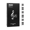 Livro de Armazenamento de Partituras, Pasta de Partituras Específica para Piano para Prática Musical, Dobrável e Expansível, Páginas Inseridas Transparentes Não Refletivas