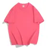 Camiseta de Algodón Puro para Hombre Cuello Redondo Camisa Cultural Uniforme de Clase Logo Bordado Estampado Color Sólido Camiseta Interior 180g Manga Corta Logo Estampado de Moda