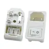 Ac-01 Producto Certificado Clase II CCC Socket Tres en Uno Tipo Tarjeta 2 Pines Todo Cobre Fusible Único con Luz Sin Cable a Tierra