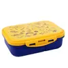 Caja Bento de Dibujos Animados de PP Estudiante Portátil Caja de Almuerzo Linda Plástico Sellado 3 Compartimentos Trabajador de Oficina Caja de Almuerzo Dieléctrica Venta al por Mayor
