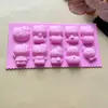 Molde para Assar Chocolate de Gatinho, Coelho, Ursinho Pooh, Molde para Gelatina, Pudim, Bandeja de Gelo DIY, Resistente a Altas Temperaturas, Cozível no Vapor