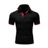Exportación Transfronteriza Camisa Polo de Manga Corta con Cuello Alto para Hombre Casual de Negocios Verano Camisa Polo de Color Sólido Camisa Publicitaria para Hombre