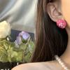 Brincos de Zircônia Flor Colar Feminino Design de Alto Nível Nicho Colar de Pérolas Elegante Corrente para Clavícula Acessórios