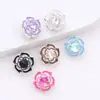 Exquisitas Cuentas de Vidrio Florales de Doble Capa Incrustadas Adecuadas para la Fabricación de Joyería DIY para Joyería Artesanal y Acero