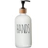 Amazon 16,9oz loção de vidro sub-frasco 500ml sub-frasco desinfetante para as mãos vidro vazio frasco de sabão