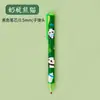 Caneta Esferográfica Fofa de Panda com Acionamento por Pressão Estudante Desenho Animado Tinta Preta Carbono Caneta D'água Alto Valor de Cor Papelaria de Escritório Caneta de Pressão