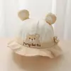 Touca de Bebê Estilo Fino Primavera Chapéu de Pescador Infantil Chapéu de Sol Fofo para Bebê Chapéu de Sol de Verão Chapéu Bucket de Outono Chapéu Infantil