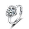 Tu Anillo de Pareja de Diamantes Moissanita para Boda Diseño Nicho Lujo Ligero Regalo 520 para Novia Amante Pareja Anillo de Boda