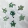 Pingente Estrela Cinco Pontas Personalizado em Pedra Natural Estilo Ins Cristal Ágata Turquesa Acessórios para Pingente DIY Atacado