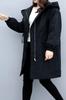 Gabardina Gruesa con Forro de Polar para Mujer, de Longitud Media, Nuevo Estilo Otoño e Invierno 2026, Corte Holgado Japonés y Coreano, Adelgazante, con Capucha, Chaqueta con Forro de Polar Talla Grande