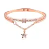 Nova Pulseira Feminina Transfronteiriça Ins Amor Abertura Design Criativo Retrô Simples Pulseira da Sorte 8 Palavras Conjunto de Três Peças