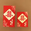 Caixa de Papel Vermelho Brilhante 2026 Envelope Vermelho para o Ano Novo, Envelope Vermelho Tradicional de Papel Macio, Bolsa de Envelope Vermelho de Alta Qualidade