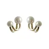 Pendientes de Perla con Gancho de Plata de Ley, Pendientes de Diseño de Nicho Novedosos y Modernos para Mujer, Accesorios Versátiles de Lujo Ligero para las Orejas
