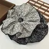 Anillo de Pelo de Intestino Delgado de Tela Floral Vintage de Doble Capa Cuerda para Cola de Caballo de Sentimiento Avanzado Elegante Cuerda para el Cabello Cuerda para el Cabello Cuerda para el Cabello Banda Elástica Flor para la Cabeza