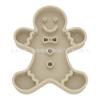 Tigela de Silicone para Cachorro do Fabricante Original, Livre de BPA, Formato de Boneco de Gengibre Tigela de Alimentação Lenta, Ventosa de Treinamento de Alimentação Lenta para Cães de Estimação