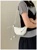 Bolso Croissant Estilo Coreano Nicho Viaje Súper Popular Bolso Dumpling Modelo Nuevo Moda Casual para Mujer Elegante Bolso de Hombro Cruzado