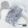 Rhinestones Coloridos de Fundo Plano Embalados Decorações para Nail Art Tamanhos Mistos Super Brilhantes Branco Transparente Pequenos Rhinestones Redondos Rhinestones para Unhas DIY