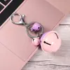 Llavero de langosta con campana de dos colores regalo creativo llavero DIY cuerda de cuero tejida colgante para bolso de coche venta al por mayor