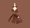 Bufanda de Punto de Color Sólido de Moda para Mujer, Nueva Versátil para Otoño e Invierno, Calentador de Cuello Pequeño para Pareja Estudiante, Personalizable