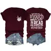 Puedo mantener mi boca Amazon eBay sitio independiente moda casual para mujer camiseta versátil de cuello redondo de manga corta