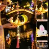 2026 Nuevo Festival de Medio Otoño Linterna Estilo Antiguo Linterna de Conejo de Bambú Kit de Materiales Hechos a Mano DIY Linterna Portátil Iluminada para Niños