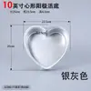 Molde para Pastel de Aluminio Espesado con Forma de Corazón Anodizado 3-10 Pulgadas Antiadherente Base Extraíble Herramienta para Hornear Chiffon para Uso en Horno