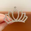 Tiara de Coroa Princesa Infantil Fita de Cabelo de Pérola Elástico para Cabelo Corda de Cabelo para Meninas Alta Elasticidade Corda de Cabelo Acessório de Coque para Cabelo