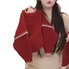 Suéter para Niñas Invierno Nuevo Estilo Moda Infantil Estilo Coreano Camisa Básica Bebé Rojo Ropa Cálida Ropa Interior para Bebés