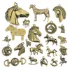 100G/Paquete Accesorios para Joyería DIY Accesorios de Aleación de Zinc Color Bronce Antiguo Mezcla Aleatoria Accesorios de Caballo