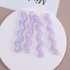 Tiras Largas de Parches con Purpurina Semitransparente de Colores en Forma de Ola para Accesorios de Cabello, Decoraciones de Zapatos, Adornos DIY, Accesorios Versátiles, Materiales al por Mayor