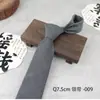 Nova Gravata Listrada Diagonal de Algodão 7,5cm Formal Casual Amarrada à Mão Larga para Homens em Estoque do Fabricante