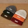 Gorro de Punto Grueso Cálido de Invierno con Diseño Original, Circunferencia de Cabeza Grande, Efecto Adelgazante del Rostro, Protección para los Oídos, Gorro Versátil para Pareja