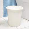 [Personalização OEM] Lixeira Doméstica Simples com Botão Pressione Tampa Ventilada Recortada Cesto de Lixo Sem Tampa Cesto Redondo para Papel