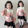 Suéter para Niñas Ropa de Otoño e Invierno 2025 Nuevo Grueso de Punto para Niños Camiseta Interior Invierno Suéter para Niñas Pequeñas Tendencia