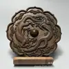 Coleccionables Antiguos, Espejos Viejos de Cobre, Espejos de Aleación de Cobre, Espejos Antiguos de Cobre con Patrones de Animales, Piezas Decorativas de Estilo Vintage