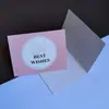 En stock tarjeta de agradecimiento pequeña fresca linda de dibujos animados pintada a mano flores europeas con caja de regalo de mano bendición dorada tarjeta de felicitación pequeña