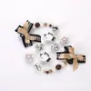 Zapatos de verano con agujeros, aplique de estrella de cinco puntas, hebilla de zapato, DIY creativo, desmontable, decoraciones de zapatos de dibujos animados, venta al por mayor transfronteriza