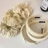 Diadema Versátil a Rayas Amarillas Estilo Coreano, Diadema Dulce Estilo Universitario para el Cabello, Pinza para el Cabello Fresca y Sencilla