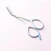 Tijeras de Acero Inoxidable para Recortar Cejas de Venta Caliente Transfronterizas, Tijeras de Belleza Antideslizantes, Recortador de Cejas Antiarañazos, Peine y Tijeras de Doble Propósito, Tijeras Pequeñas de Belleza