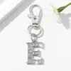 Chaveiro com 26 Letras Inglesas Cravejadas de Diamantes Europeu e Americano Pingente de Chaveiro Mini Fofo Vendas Diretas do Fabricante de E-commerce Transfronteiriço