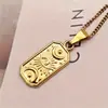 Amazon Moda Transfronteriza Tendencia Accesorios de Lujo Ligero de Nicho Colgante Collar Ojo de Diablo Acero Inoxidable Galvanizado al Vacío