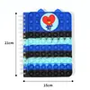 Bobina pop de burbujas de silicona, cuaderno de silicona con orejas, cuaderno de desratización, fabricantes, venta al por mayor