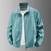 Tamanho Grande 8XL Estilo Transfronteiriço Jaqueta de Verão com Gola Alta para Proteção Solar ao Ar Livre para Homens, Estilo Fino para Homens de Meia-Idade e Jovens, Roupa de Pesca para o Pai