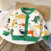 Cardigã de Tricô Infantil 2026 Outono/Inverno Novo Suéter Versátil para Meninos e Meninas Bebê Quente Espesso Roupa Externa Cardigã