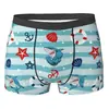 Ropa Interior Masculina de Venta Caliente Transfronteriza Europea y Americana 2024 Estampado Digital 3D Cómoda y Transpirable Imitación de Algodón Graffiti Calzoncillos tipo bóxer