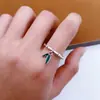 Anillo de Paz de Bambú Yuhong Anillo de Personalidad de Hoja de Bambú Color Fresco Pequeño Retro